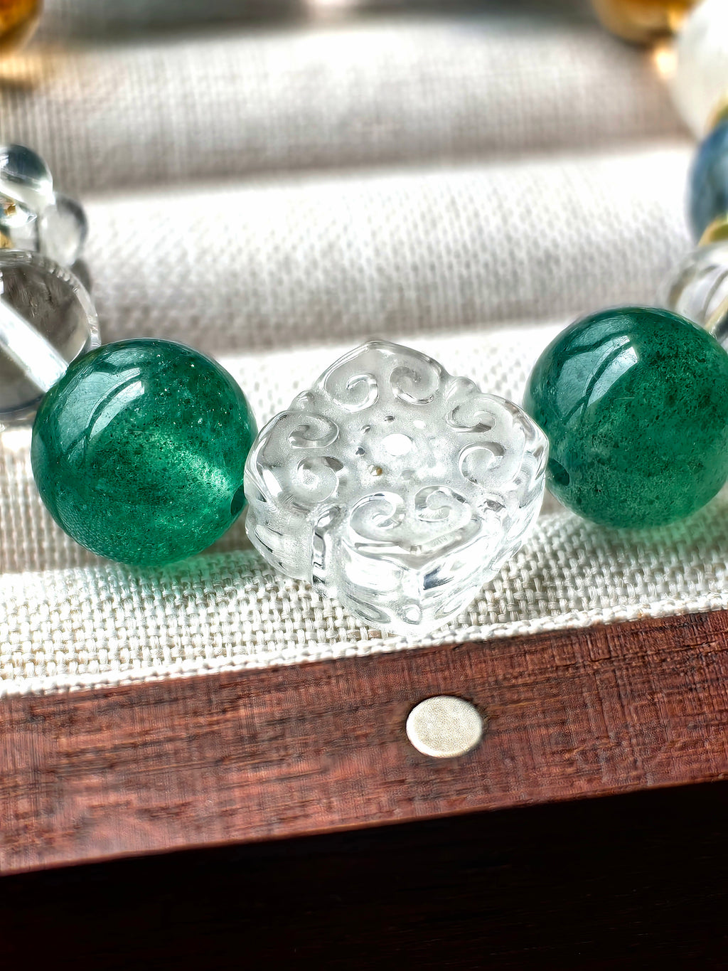 BaZi Custom Crystal Bracelet | Aquamarine, Citrine & Rare Gemstones with 18K Gold