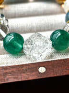 BaZi Custom Crystal Bracelet | Aquamarine, Citrine & Rare Gemstones with 18K Gold