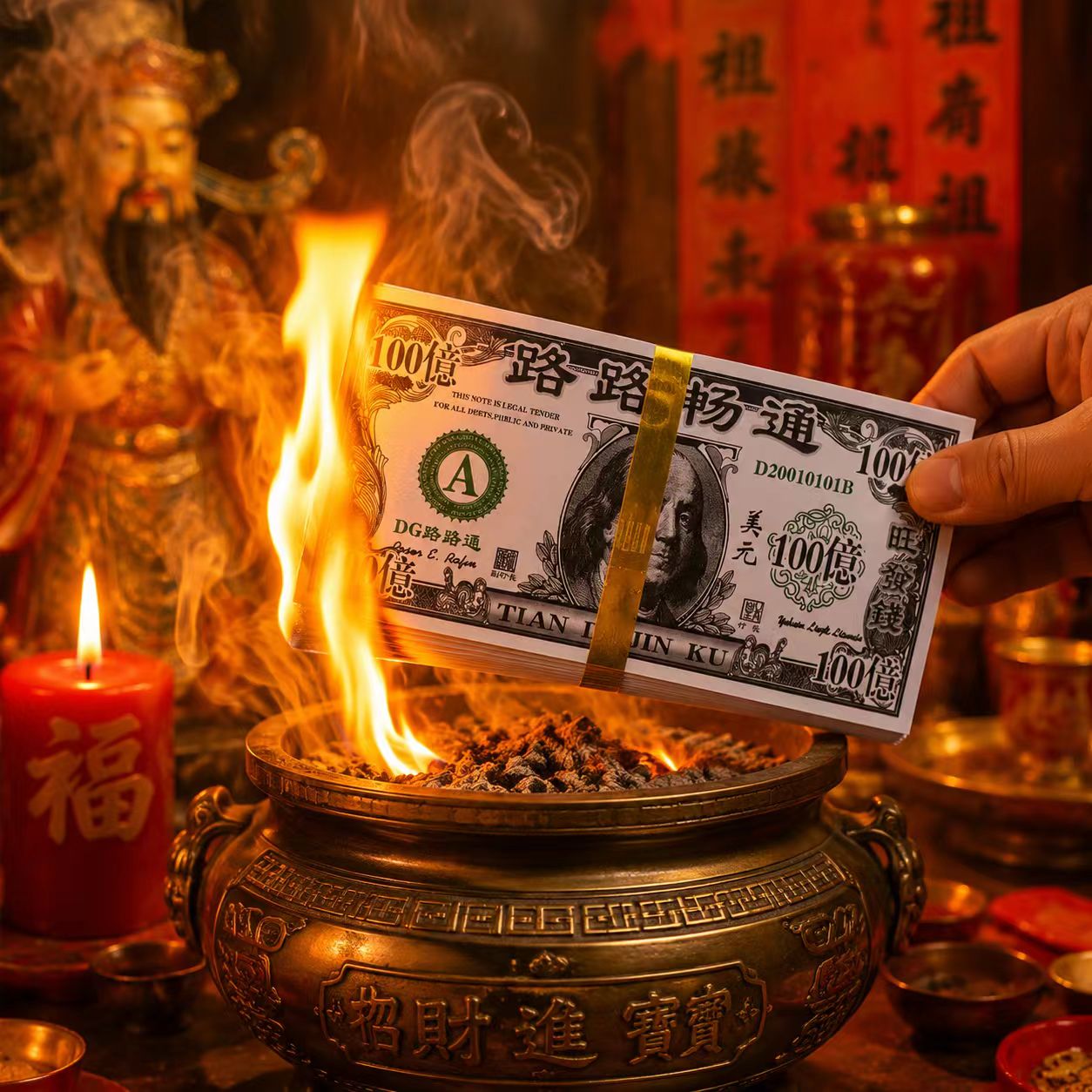 Ceremonial Joss Paper – Ancestral Offering Money